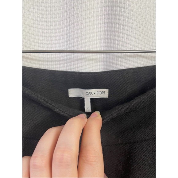 Oak + Fort wool blend high-waisted trousers - Picture 3 of 4